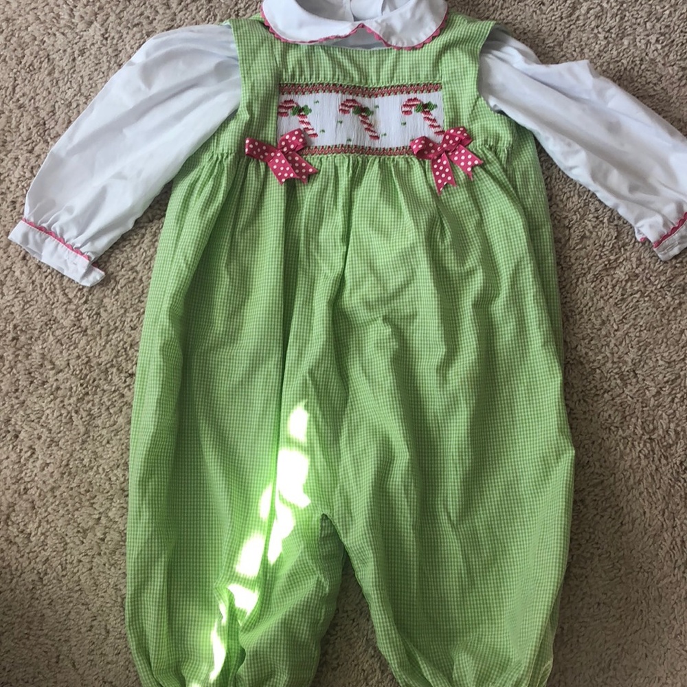 Candy cane jumper with matching shirt